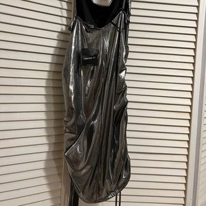 Metallic mini dress